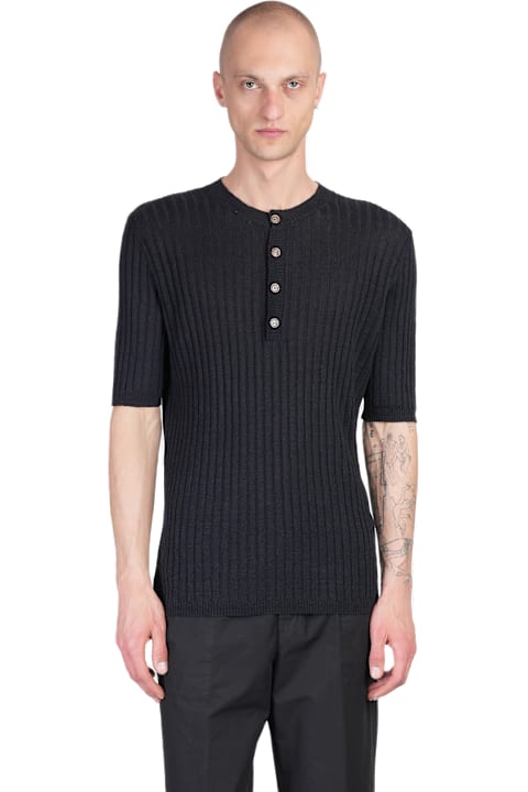 Mauro Grifoni Clothing for Men Mauro Grifoni T-shirt In Black Linen