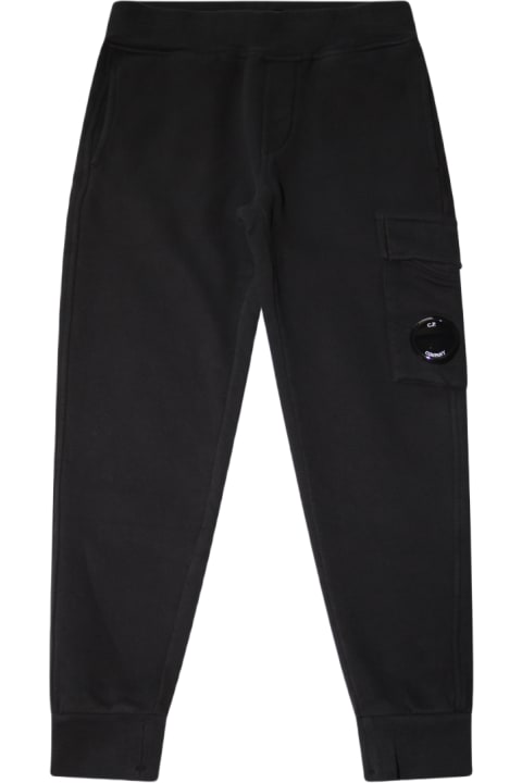 Bottoms for Girls C.P. Company Black Cotton Track Pants