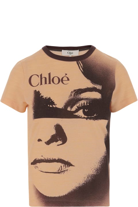 Chloé Topwear for Women Chloé Graphic Print T-shirt