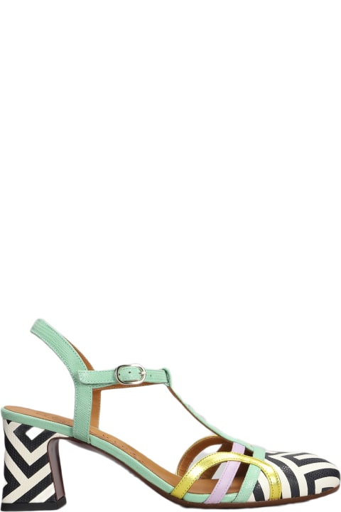 Chie Mihara Sandals for Women Chie Mihara Fendy Sandals In Green Leather