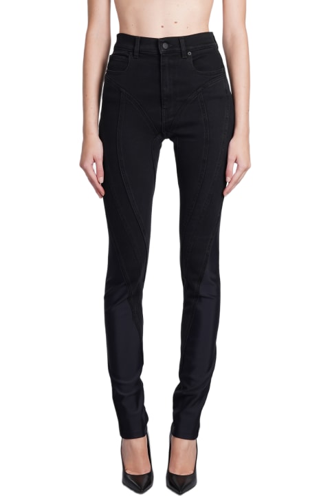 Jeans for Women Mugler Jeans In Black Denim
