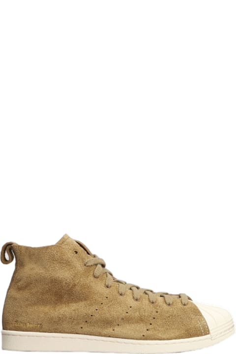 Adidas Originals by Wales Bonner for Men Adidas Originals by Wales Bonner Superstar Hi Sneakers In Brown Suede