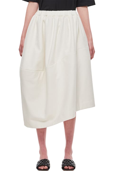 Comme des Garçons for Women Comme des Garçons Cotton Nylon Blen Midi Skirt