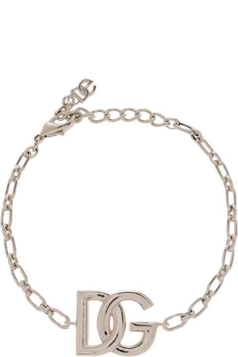 Jewelry for Men Dolce & Gabbana Logo Chain-link Bracelet