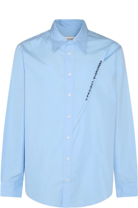 ウィメンズ新着アイテム Y/Project Light Blue Cotton Shirt