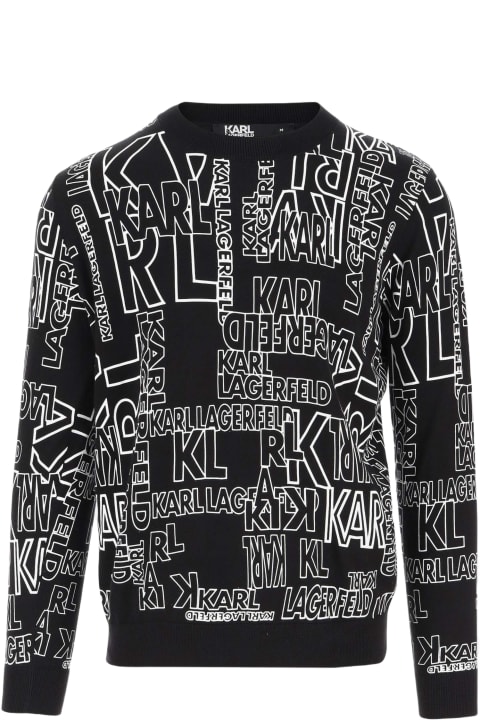 Karl Lagerfeld Sweaters for Men Karl Lagerfeld Cotton Sweatshirt With All-over Logo