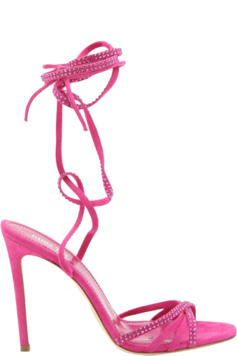 Paris Texas Sandals for Women Paris Texas Pink Suede Holly Nicole Sandals