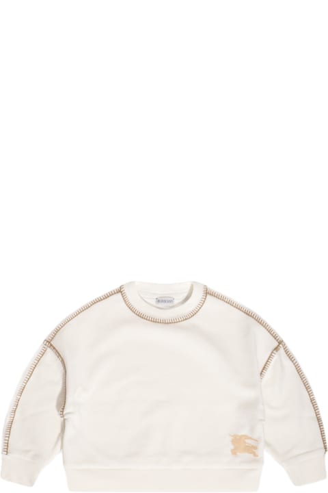 ガールズ Burberryのニットウェア＆スウェットシャツ Burberry Beige Cotton Sweatshirt