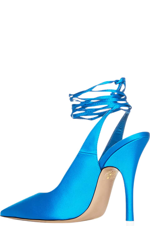 Party Shoes for Women The Attico Light Blue Canvas Pumps