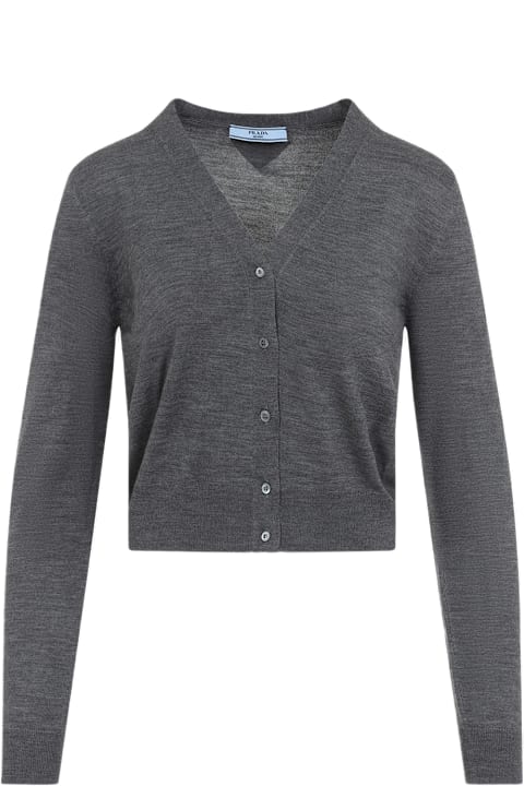Prada Sweaters for Women Prada Virgin Wool Cardigan