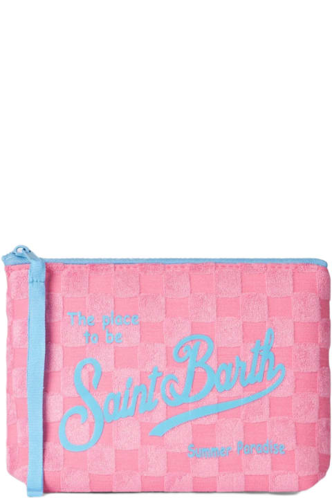 Homeware MC2 Saint Barth Aline Pink Terry Pochette With Check
