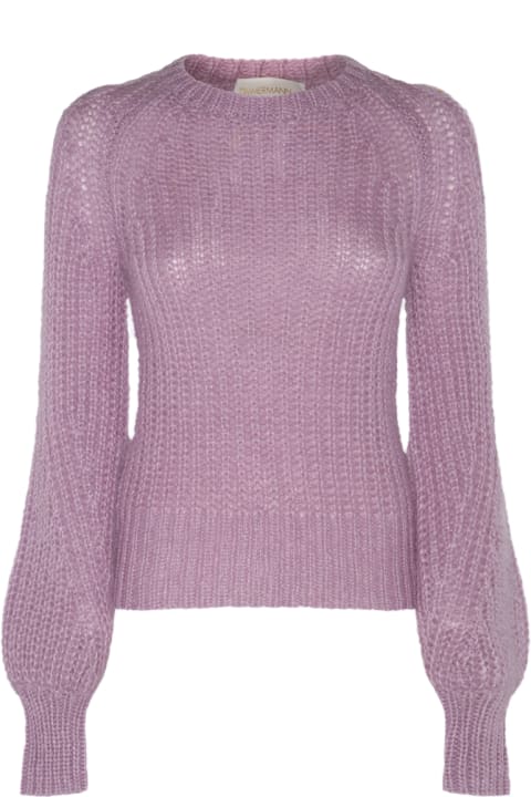Zimmermann for Women Zimmermann Dusty Lilac Mohair Blend Sweater