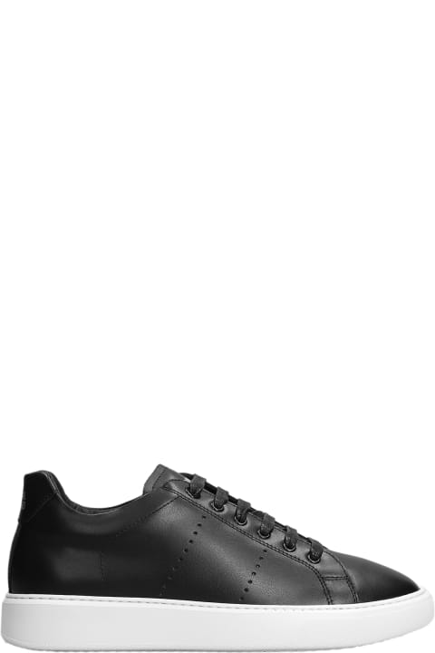Edition 9 Sneakers In Black Leather