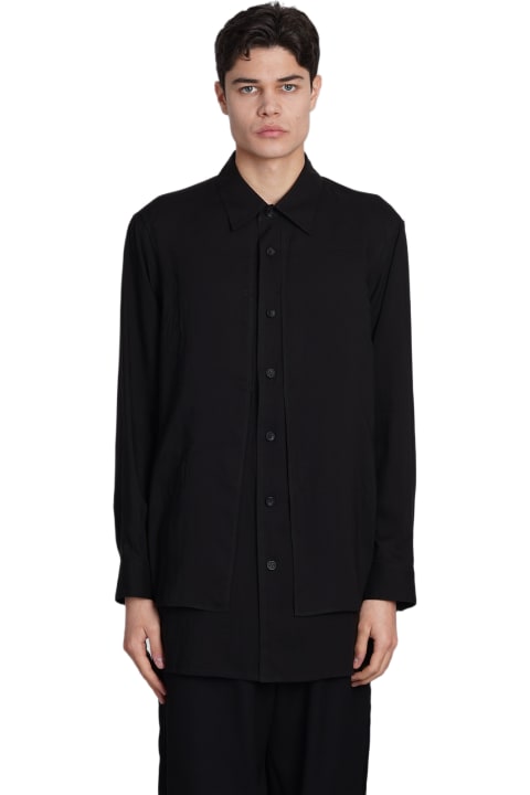 Fashion for Men Yohji Yamamoto Shirt In Black Cotton