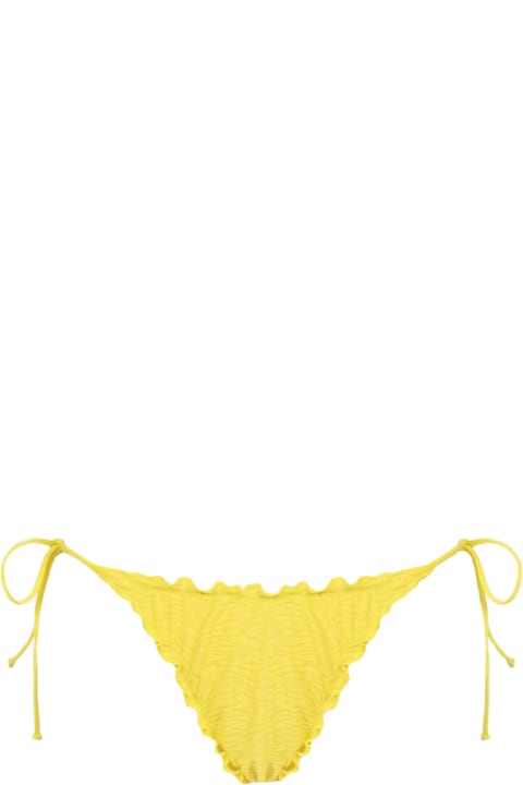Homeware MC2 Saint Barth Woman Zebra Embossed Cheeky Swim Briefs Miami