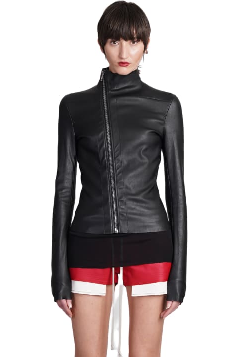 Rick Owens Coats & Jackets for Women Rick Owens Gary Jkt Leather Jacket In Black Leather