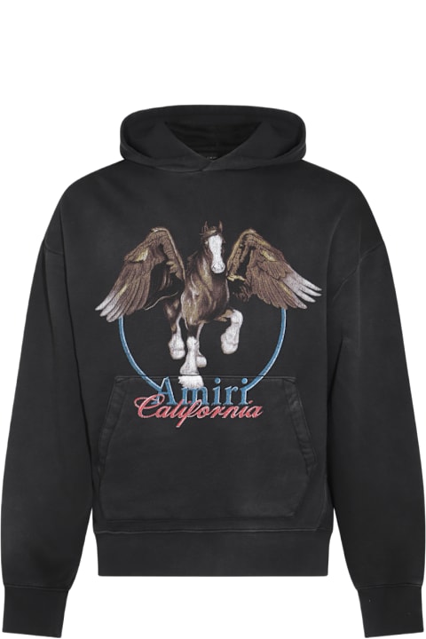 AMIRI Sweaters for Men AMIRI Black Cotton Sweatshirt