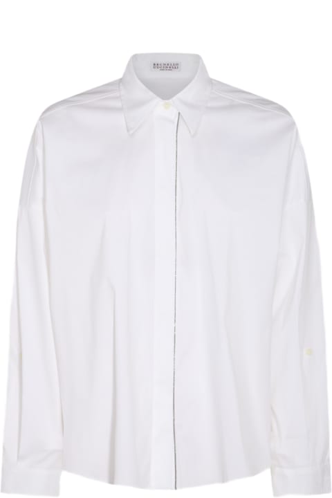 Brunello Cucinelli for Women Brunello Cucinelli White Cotton Shirt