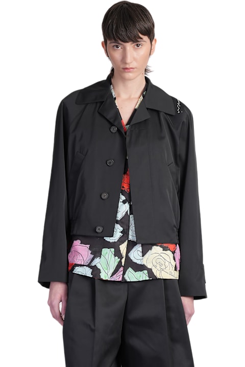 Marni معاطف وجواكت لـ السيدات Marni Casual Jacket In Black Polyester