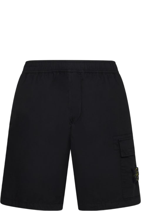 Pants for Men Stone Island Stretch Cotton Shorts
