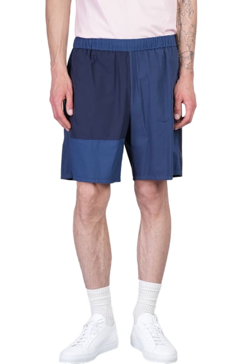 Homeware Mauro Grifoni Shorts In Blue Cotton