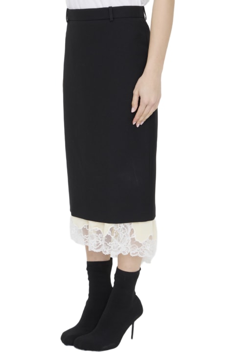 Balenciaga Clothing for Women Balenciaga Lingerie Tailored Skirt