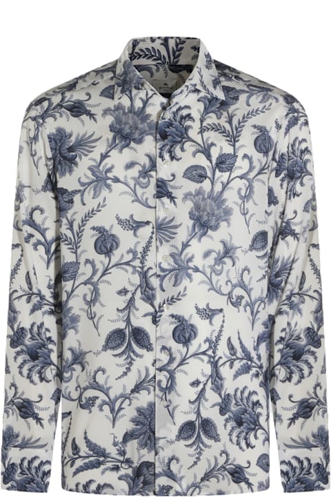 Homeware Etro White And Blue Shirt