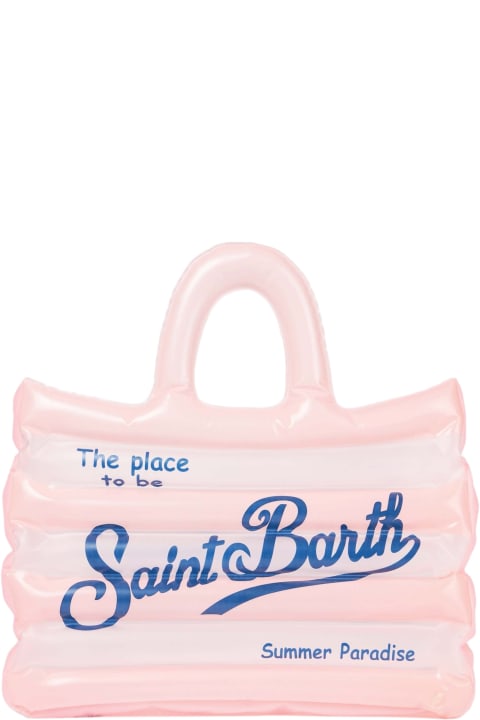 أدوات منزلية MC2 Saint Barth Vanity White And Pink Inflatable Shoulder Bag