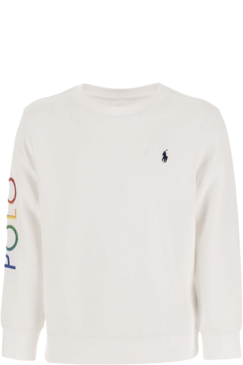 Polo Ralph Lauren Topwear for Boys Polo Ralph Lauren Cotton Blend Sweatshirt With Logo