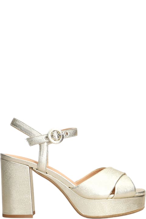 Julie Dee Shoes for Women Julie Dee Sandals In Platinum Leather