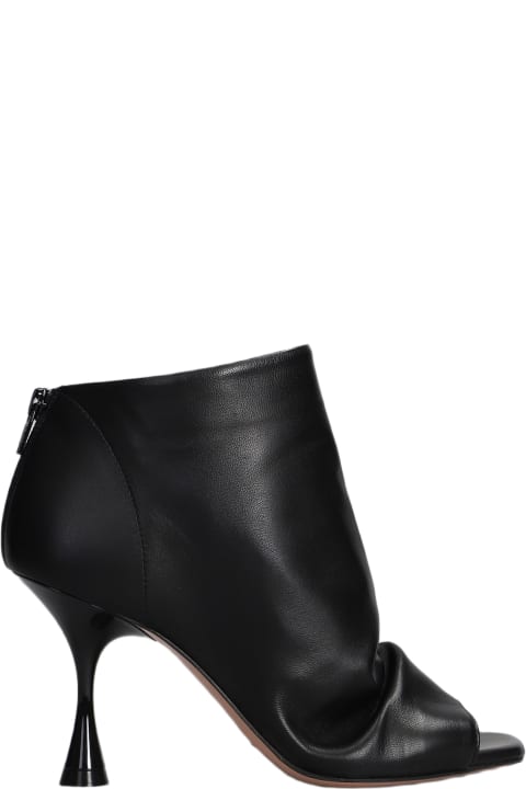 Shoes Sale for Women Marc Ellis High Heels Ankle Boots In Black Leather