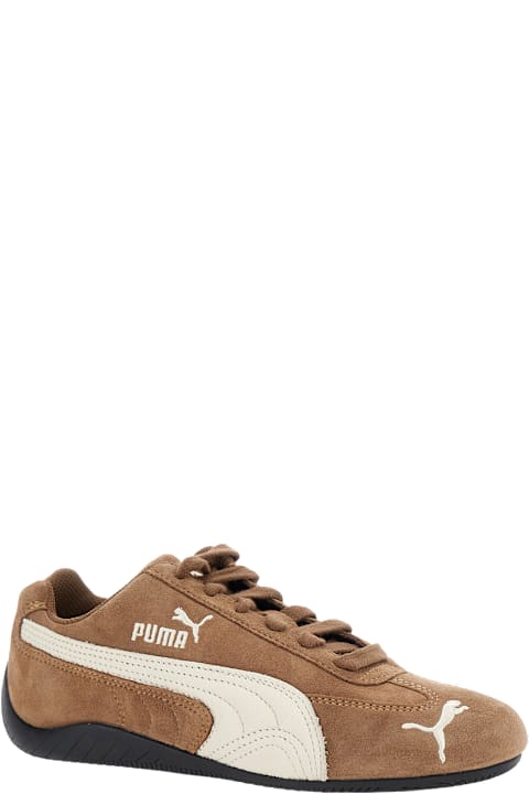 Puma for Kids Puma 'speedcat Archive' Brown Sneakers With Side Logo In Suede Unisex