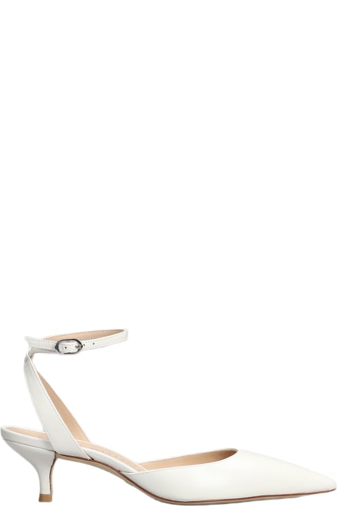 Stuart Weitzman High-Heeled Shoes for Women Stuart Weitzman Barelythere 50 Pumps In White Leather