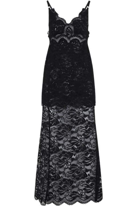 Paco Rabanne لـ Women Paco Rabanne Lace Detailed Sleeveless Maxi Dress