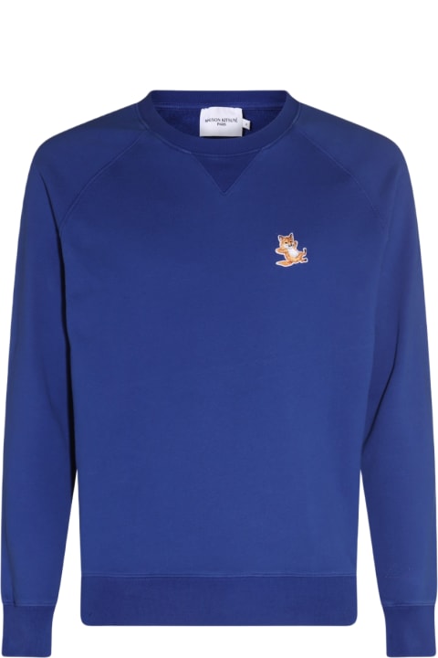 Fleeces & Tracksuits for Women Maison Kitsuné Deep Blue Cotton Sweatshirt