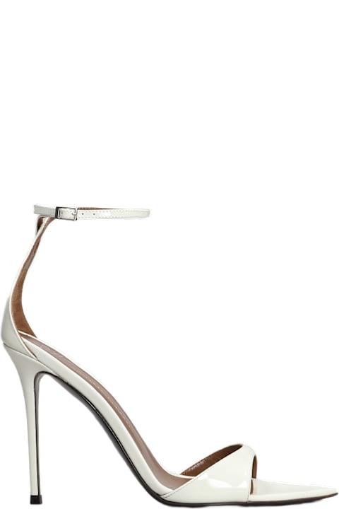 Homeware Giuseppe Zanotti Intriigo Strap 105 Sandals In White Leather