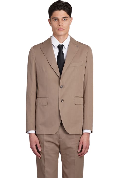 Tagliatore 0205 Suits for Men Tagliatore 0205 2smc22b01 Dress In Beige Cotton
