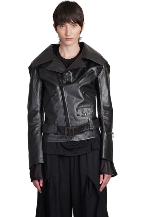 Junya Watanabe Coats & Jackets for Women Junya Watanabe Biker Jacket In Black Polyester