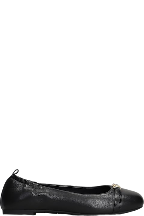 Michael Kors for Women Michael Kors Mandy Flex Ballet Flats In Black Leather