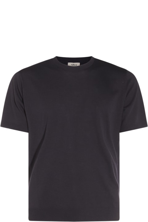 Altea for Men Altea Navy Blue Cotton T-shirt