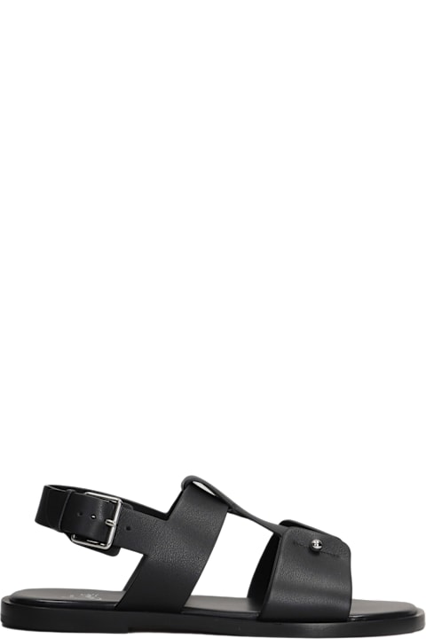 Fashion for Men Christian Louboutin Chambeliss Sandal Flats In Black Leather