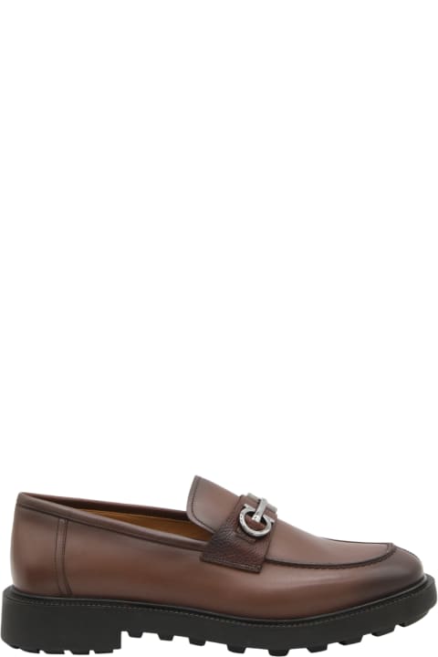 Ferragamo Shoes for Men Ferragamo Brown Leather Loafers