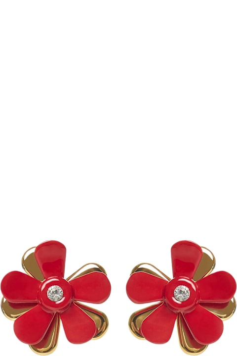 Marni Earrings for Women Marni Red Flower Pop Earrings