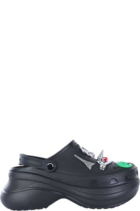 Balenciaga Shoes for Men Balenciaga Black Leather Sandals