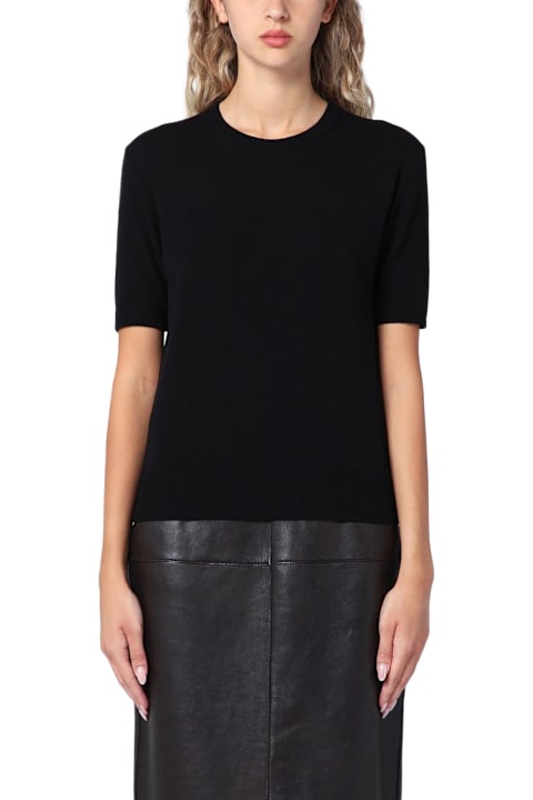 Sale for Women Saint Laurent Black Wool Knit T-shirt
