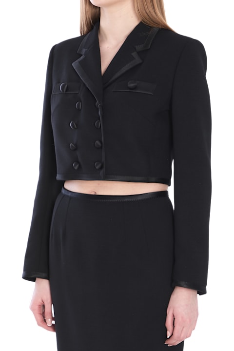 Dolce & Gabbana معاطف وجواكت لـ السيدات Dolce & Gabbana Cropped Double-breasted Jacket