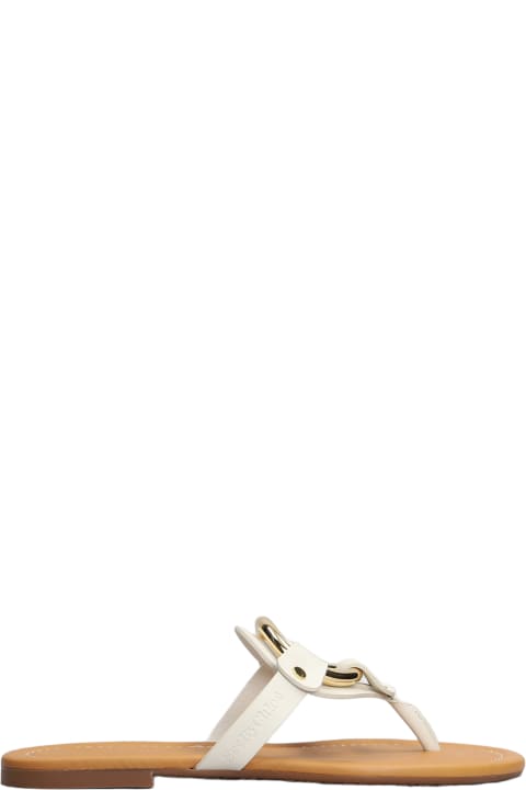 See by Chloé Sandals for Women See by Chloé Hana Flats In Beige Leather
