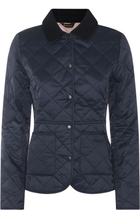 Fashion for Women Barbour Navy Blue Down Jacket