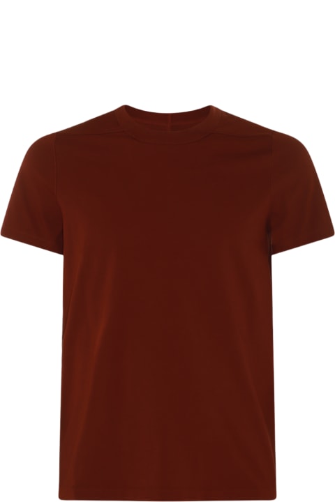 Rick Owens Men Rick Owens Dark Red Cotton T-shirt
