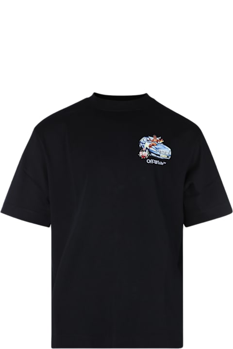 Off-White Topwear for Men Off-White Black Cotton T-shirt